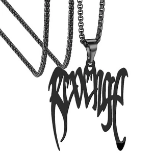 Collana Vendetta Acciaio Inox 316L 3mm Catena Perline Stile Rock/Punk - Foto 1 di 19