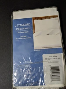 Juego de 2 fundas de almohada blancas árticas tamaño estándar - Imagen 1 de 5