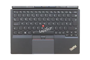 Lenovo Thinkpad X1 Tablet 1. generacji (typ 20GG, 20GH) Cienka klawiatura brytyjska 01HX829 - Zdjęcie 1 z 4