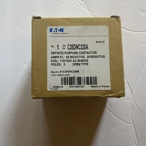 Eaton C25DNC325A 110/120V AC 50/60HZ 25A Contactor - Picture 1 of 5
