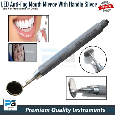 PROXPECT GROUP® Espejo Dental con Luz LED Antiniebla Boca Espejo Dentista Inspección Espejo CE
