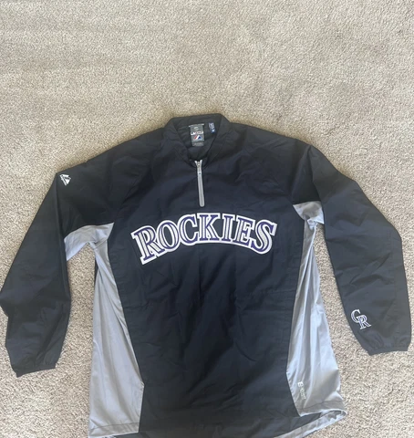 Colorado Rockies majestic medium vintage jacket Cover