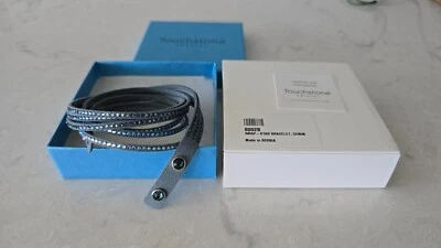 💎Pulseira jeans Touchstone Crystal da Swarovski Wrap-Star 22-23” nova na caixa - Imagem 1 de 4