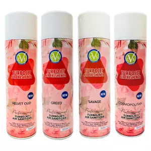 CVS Turbojet Home Car Air Sanitizer/Freshnere SAVAGE GREED OUD COSMO Spray Can - Picture 1 of 4