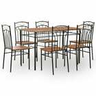 5&7 Wooden Dining Set Chairs Kitchen Table Dining Kitchen Oak Black Dining set