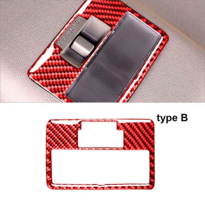 Cubierta de luz superior trasera interior de fibra de carbono roja para Mazda RX-8 tipo B Foto 1 de 4