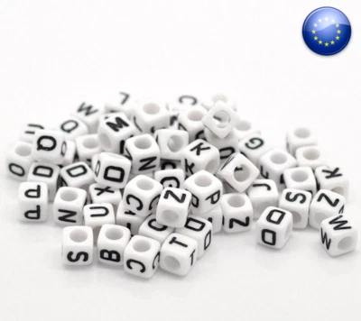 x500 LOT BEADS BEADS ACCESSORIES LETTERS HANDCRAFTED BRACELETS WOMEN CHARM - Image 1 of 4