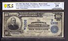 1902 $10 PROVIDENCE NATIONAL BANK NOTE RHODE ISLAND RADAR SERIAL PCGS B VF 25