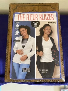 Blazer Simply Sewing Pattern The Fleur, Chaqueta Forrada Inteligente, Tallas 6-16, Nuevo - Imagen 1 de 1