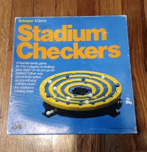 Stadium Dame 1976 Schaper Spiel mit 20 Glasmurmeln - Bild 1 von 5