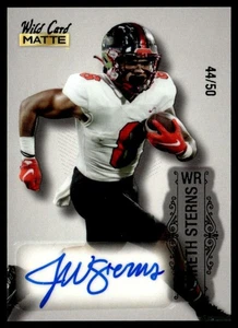 2022 Wild Card Matte Autographs Foil Jerreth Sterns Rookie Auto 44/50 Western - Picture 1 of 2