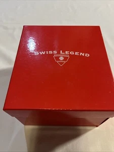 Vintage SWISS LEGEND Men's COMMANDER Diving Watch 20068-06 BNIB Orange & Black - Picture 1 of 19