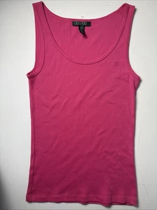 Canotta Lauren Ralph Lauren Petite Urban rosa estiva in maglia di cotone SP - Foto 1 di 6