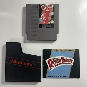 Who Framed Roger Rabbit (Nintendo, NES) Cart, Manual & Sleeve Only - Tested