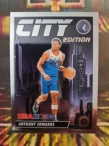 2023-24 NBA Hoops Premium Stock Anthony Edwards City Edition/Sheesh/Attack 'Rack - Picture 1 of 6
