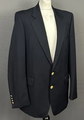 AQUASCUTUM SPORTS JACKET / BLUE BLAZER Men's Size 40L - 40" Chest Long - Large L - Image 1 of 4