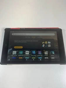Amazon Fire HD 8 Tablet (8. Gen) L5S83A - 16GB + 32GB Schwarz (schlechter Ladeanschluss) - Bild 1 von 7