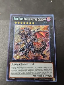 Yugioh Red-Eyes Flare Metal Dragon CORE-EN054 Secret Rare NM - Picture 1 of 10
