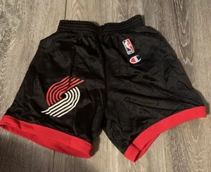 VTG Champion NBA Portland Trailblazers Basketball Shorts Youth Size M (10/12) - Picture 1 of 6