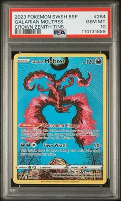 Galarian Moltres SWSH284 SWSH: Sword & Shield Promo Cards Holo PSA 10 - Image 1 of 2