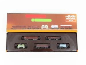 Z Scale Marklin Mini-Club 8204 DB German Federal Railroad 5-Car Freight Set - Picture 1 of 10