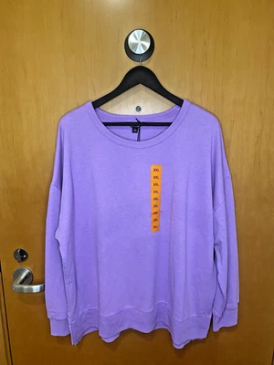 Nuevo con etiquetas Buffalo David Bitton Primavera Lavanda Terry Francés Abertura Lateral Damas XXL Foto 1 de 4