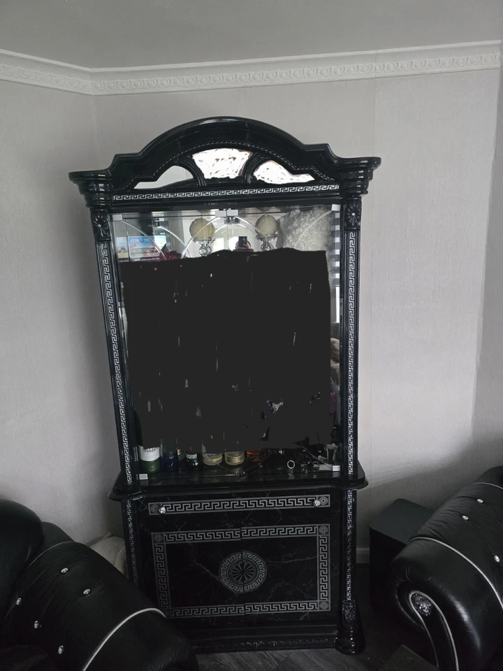 Italian Versace Design Cabinet Storage Unit with Drawers - Image 1 of 1