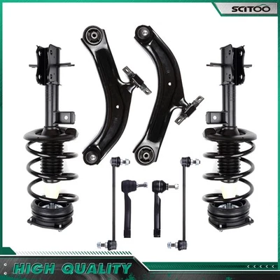 For 2007-2012 Nissan Sentra 2.0L Front Struts Control Arms Tie Rods Sway Bars - Image 1 of 4