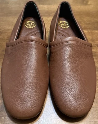 L.B. Zapatillas sin cordones Evans Aristocrat Opera para hombre 9,5 M de cuero marrón 3025 P693 Foto 1 de 4