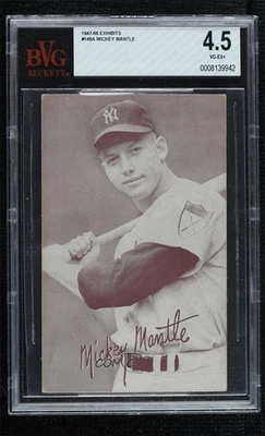 1947-66 Exposiciones W461 Mickey Mantle en muy buen estado 4,5 HOF Foto 1 de 2