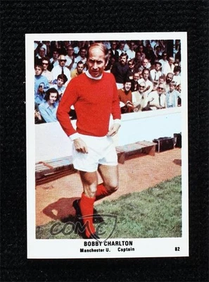 Tarjetas intercambiables de fútbol americano The Sun 1970 Bobby Charlton #82 Foto 1 de 2