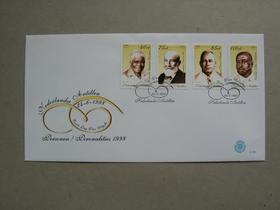 NETHERLANDS ANTILLES, cover FDC 1998, important persons ao boxer, boxing - Image 1 of 1