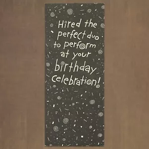 Tarjeta de cumpleaños vintage HI-BROWS, música de hermanos mayores sin usar - Imagen 1 de 5