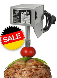 Potis Döner Motor Motorantrieb Antrieb Kebab Grill Gyross Komplett 1 U/Min NEU - Afbeelding 1 van 3