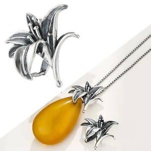 Pinch Bails 925 Sterling Silver Pinch Clip Bail Clasp Dangle Charm Bead Pendant - Picture 1 of 10