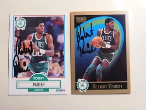 2 signierte handsignierte Basketballkarten von Legend of Robert Parish - Bild 1 von 1