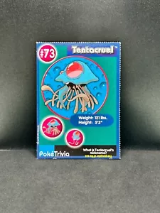 Carta Pokemon Poke Trivia Tentacruel #73 Burger King LP - Foto 1 di 2