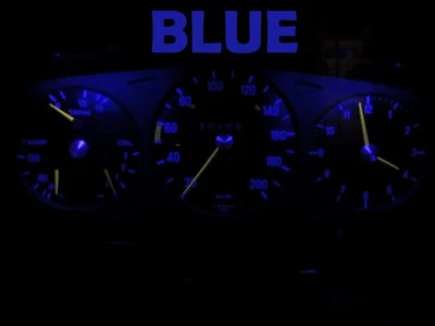 Cuadro de manómetros LED bombillas azul para chasis Mercedes Benz 77 85 W123  Foto 1 de 2