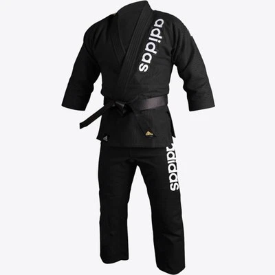 Тренировочное кимоно Adidas Jiu-Jitsu Black BJJ двойного плетения Gi - Изображение 1 из 4