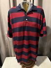 Tommy Hilfiger Red & Navy Stripe Polo Shirt