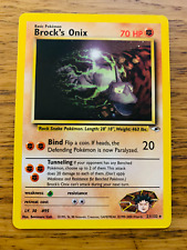 Brock's Onix (21/132) Rare Gym Heroes Set Pokemon Card! FAST & FREE P&P!