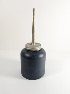 Vintage Oiling Can Eagle Made USA Blue Bottle With Metal Spout - Picture 1 of 3