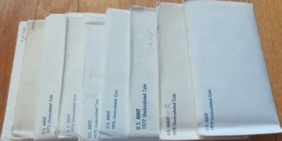 1971 to 1979 US Mint Mint Sets 9 sets P & D Uncirculated Good cheaper price - Image 1 of 4