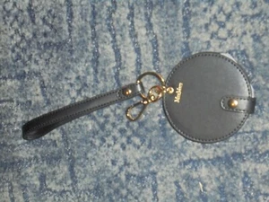MAX MARA Portable Double Mirror with Leather Handle  - Picture 1 of 3