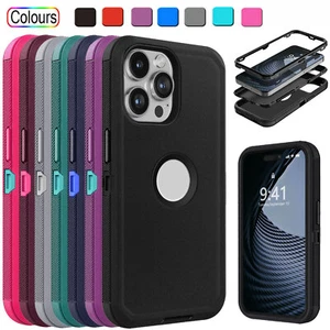 For Apple iPhone 14 Pro Max 14Plus Shockproof Rugged Heavy Duty Phone Case Cover - Picture 1 of 80