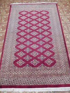 4x6 Diamond-Shaped Handmade Courage Symbol Transitional Rug B-78155 - Picture 1 of 6