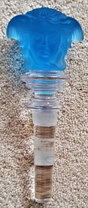 NEW -1st QUALITY DISCONTINUED ROSENTHAL VERSACE / MEDUSA CRYSTAL BOTTLE STOPPER - Picture 1 of 4