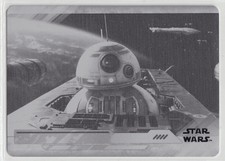 2018 Topps Star Wars Last Jedi 2 Black Printing Plate 2 BB-8, THE CO-PILOT