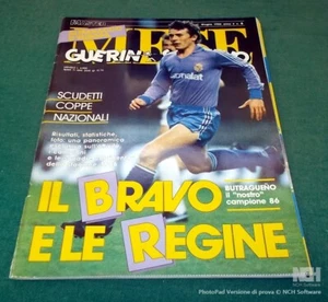 GUERIN SPORTIVO MESE Anno 2 n.6 con gli Scudetti Europei 1986 Poster 8 Centrali - Imagen 1 de 6