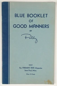 Blue Booklet of Good Manners by Polly The Farmers Wife Magazine 1927 PA226 - Picture 1 of 6